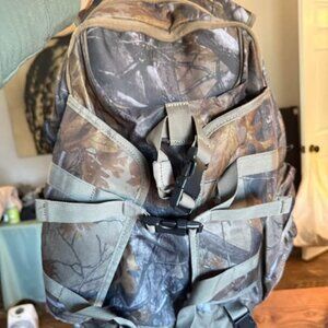 Large camo backpack hunting